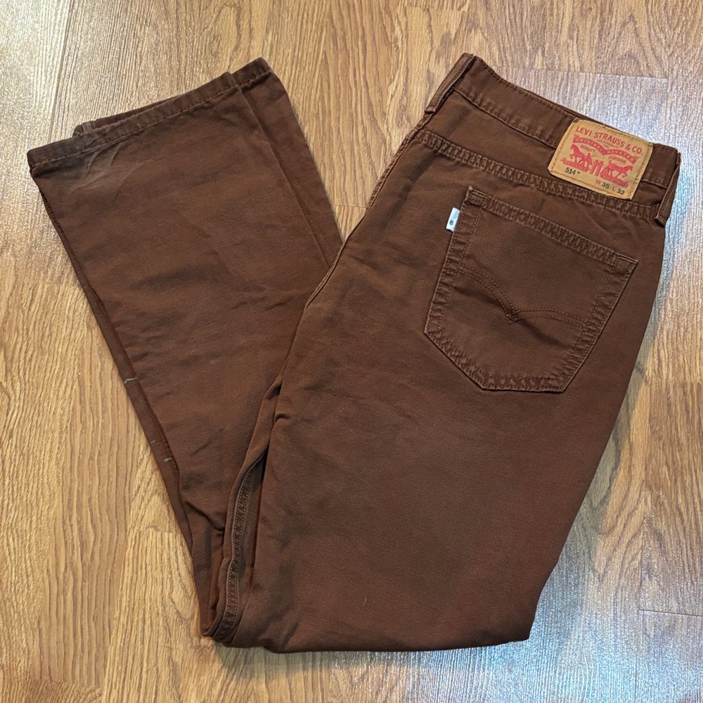 Levi's 514 Men's Straight Jeans in Brown